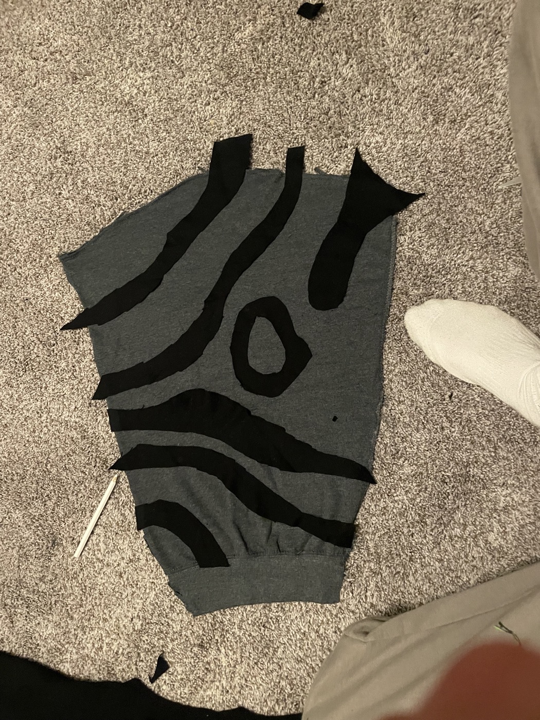 Fabric construction and cutting process