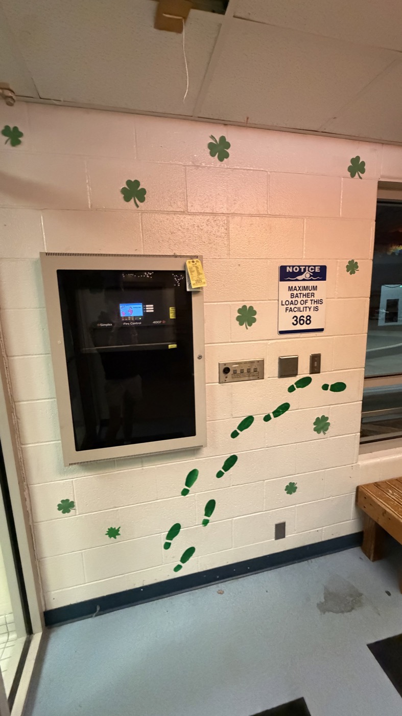 St. Patrick's — shamrock wall